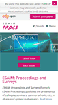 Mobile Screenshot of esaim-proc.org